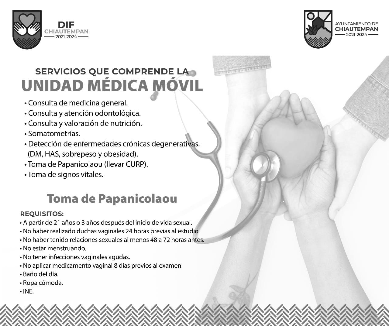 La Unidad Médica Móvil visitará la comunidad de San Rafael Tepatlaxco en Chiautempan